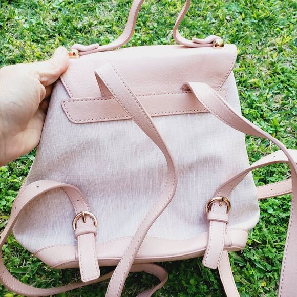 LC Lauren Conrad Tara Backpack - Mini Backpack Pink - Magnetic Snap Closure - Picture 2 of 5